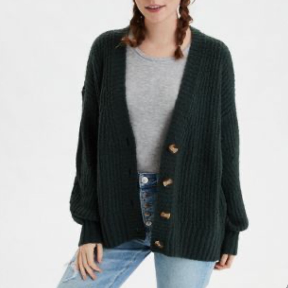 AE Oversized Button Up Cardigan
